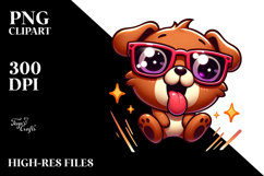 Goofy Cartoon Bear PNG Product Image 2