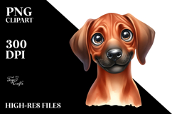 Happy Rhodesian Ridgeback Baby PNG Product Image 2