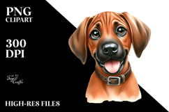 Happy Rhodesian Ridgeback Baby PNG Product Image 2