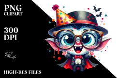 Funny Vampire in Oversized es PNG Product Image 2