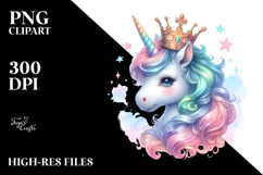Regal Baby Unicorn PNG Product Image 2