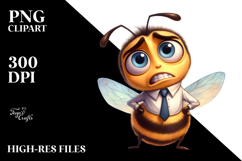 Cute Bee with Bow Tie PNG Product Image 2