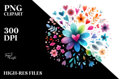 Simple Boho Hearts PNG Product Image 2