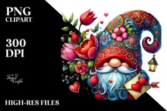 Valentines Gnome Detailed Hat PNG Product Image 2