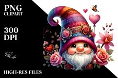 Valentines Gnome Detailed Hat PNG Product Image 2