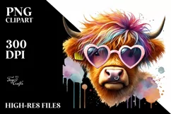 Cool Highland Calf, PNG Product Image 2