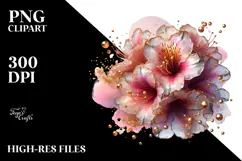 Glossy Azalea, Watercolor PNG Product Image 2