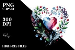 Watercolor Heart made of PNG Product Image 2