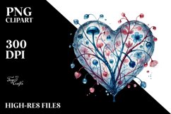 Watercolor Heart made of PNG Product Image 2