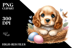 Happy Cocker Spaniel Baby PNG Product Image 2