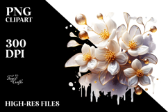 Abstract Jasmine in Material, PNG Product Image 2