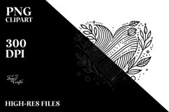 Lineart Heart PNG Product Image 2