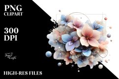 Glossy Impatiens Watercolor PNG Product Image 1