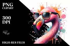 Fun Vibrant Flamingo Quirky Sunglasses Product Image 3