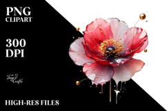 Abstract Poppy Material PNG Product Image 2