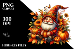 Vibrant Autumn Gnome PNG Product Image 2