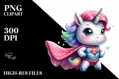 Hero Baby Unicorn Pastel Clipart Product Image 1