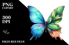 Abstract Vibrant Butterfly PNG Product Image 3