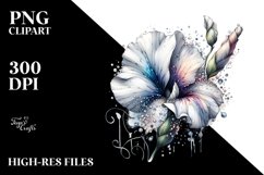 Shiny Sweet Pea Watercolor Clipart Product Image 3