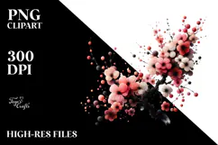 Watercolor Cherry Blossom PNG Product Image 2