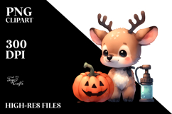 Magical Baby Elk Clipart PNG Product Image 2