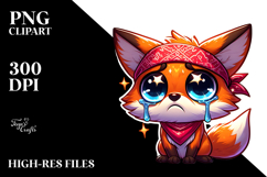 Desperate Fox with Bandana PNG Product Image 2