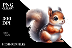 Cute Baby Squirrel PNG Product Image 2
