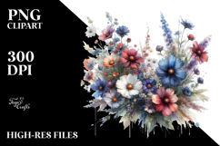 Colorful Wildflowers PNG Product Image 2