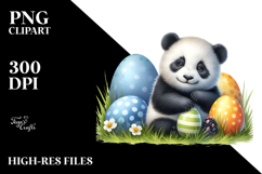 Baby Panda Easter Eggs PNG Product Image 2