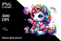 Cute Baby Unicorn, Transparent PNG Product Image 2
