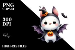 Centered Watercolor Bat | Sublimation Clipart Product Image 3