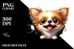 Crazy Looking Chihuahua Dog | Sublimation | Clipart Product Image 1