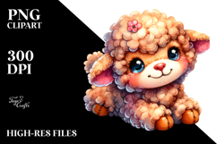 Colorful Baby Lamb Plush Sewed Clipart Product Image 2