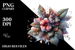 Abstract Impatiens Material PNG Product Image 2