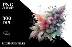 Abstract Impatiens Material PNG Product Image 2