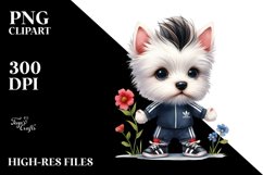 Proud Baby West Highland White Terrier Caricature-Like with Product Image 3