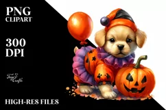 Baby Dog Halloween Costume Clipart Product Image 3