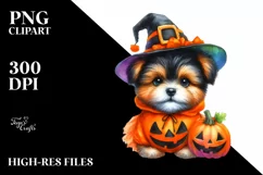 Baby Dog Halloween Costume Clipart Product Image 3
