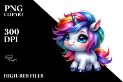 Creative Baby Unicorn PNG Product Image 2