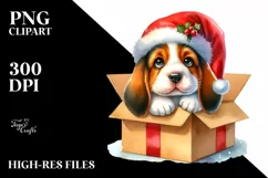 Vibrant Basset Hound Portrait PNG Product Image 1