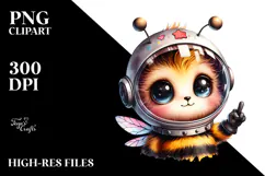 Baby Bee with Big Eyes, PNG Product Image 2