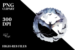 Elegant Bat, Halloween PNG Product Image 2