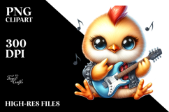 Baby Chicken with Rocker Look PNG Product Image 2