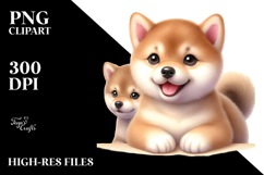 Happy Shiba Inu Baby PNG Product Image 2