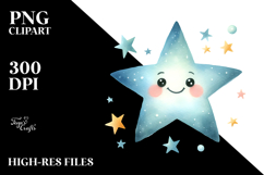 Very Simple Smiling Star PNG Product Image 2