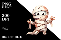 Funny Mummy Watercolor, PNG Product Image 2