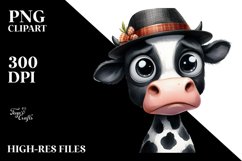 Skinny Cow Watercolor | Sublimation Clipart Product Image 1