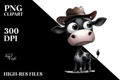 Skinny Cow Watercolor | Sublimation Clipart Product Image 3