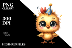 Baby Chicken Party Hat | Sublimation Clipart Product Image 2