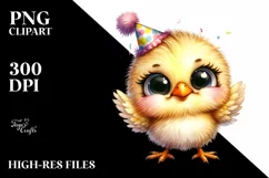 Baby Chicken Party Hat | Sublimation Clipart Product Image 2